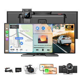 Leadtree 11.5-inch CarPlay screen front view for safer driving and clear display