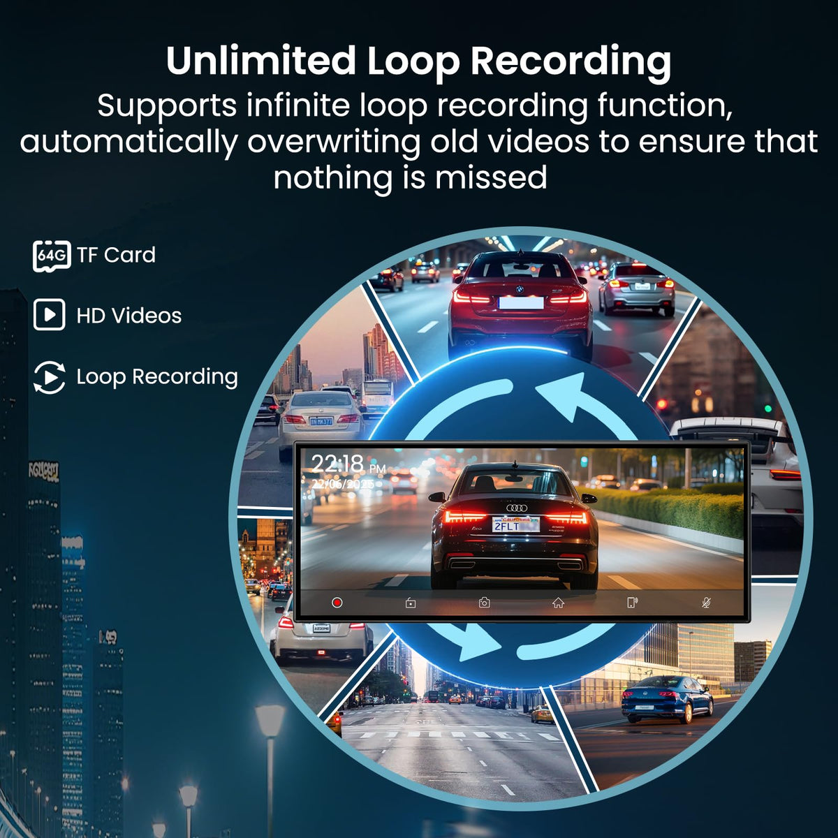 Leadtree wireless cast mirrors phone apps on a large car display