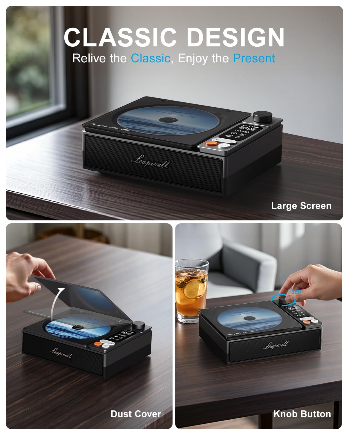 Leapwell 2.4-inch display make navigation easy and quick.