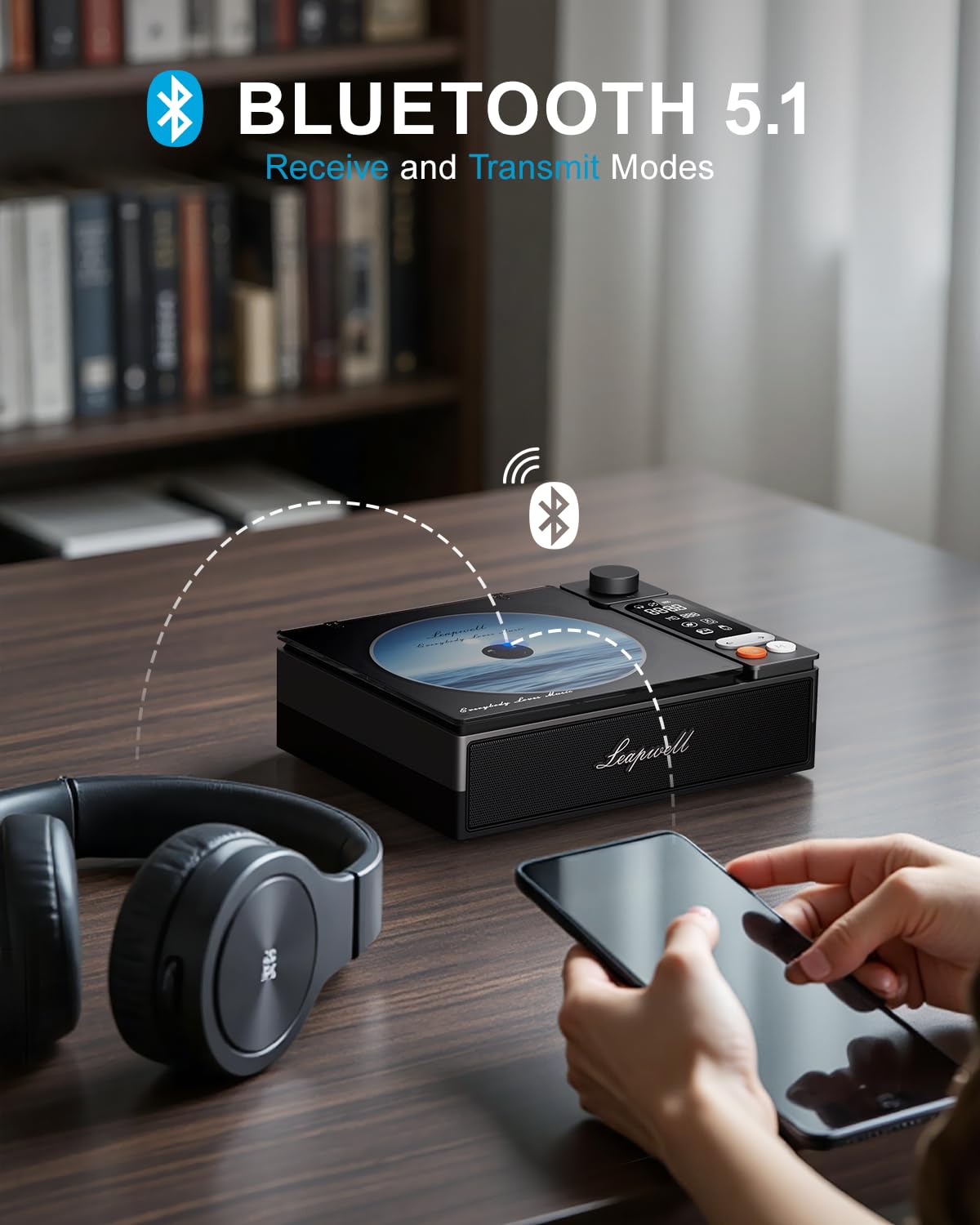 Leapwell Bluetooth setup shows effortless wireless pairing.