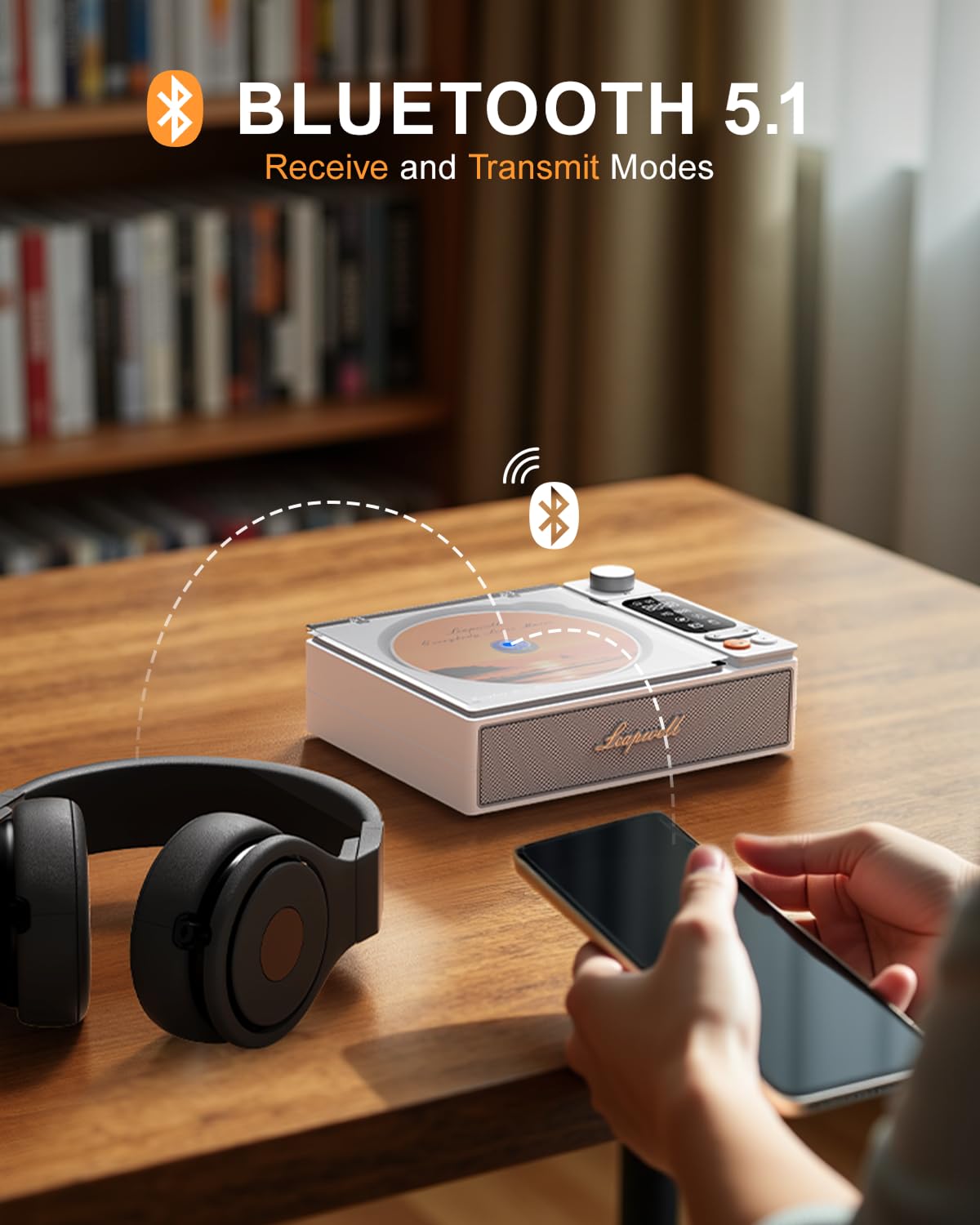 Leapwell CD Player USB audio port for seamless digital playback.