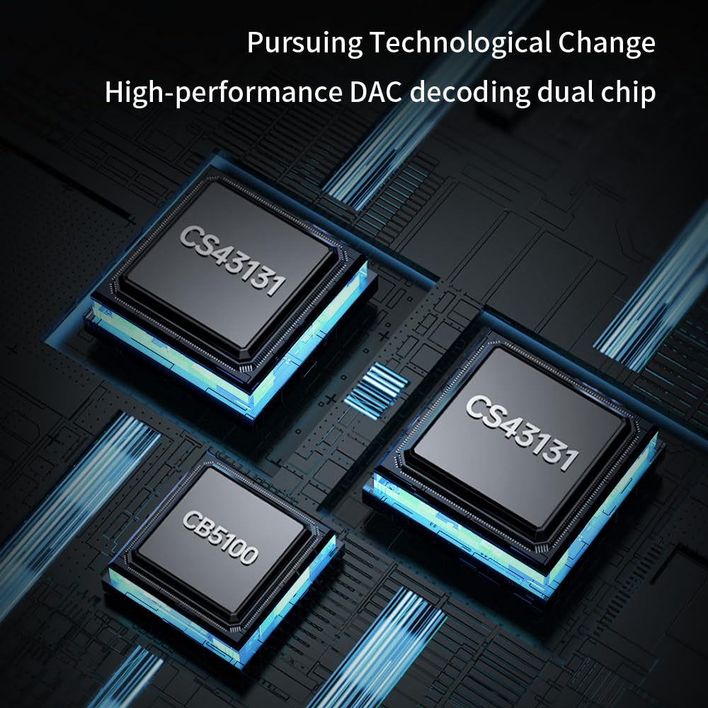 LEAUDIO Black Pearl internal DAC chip detail highlighting precise decoding