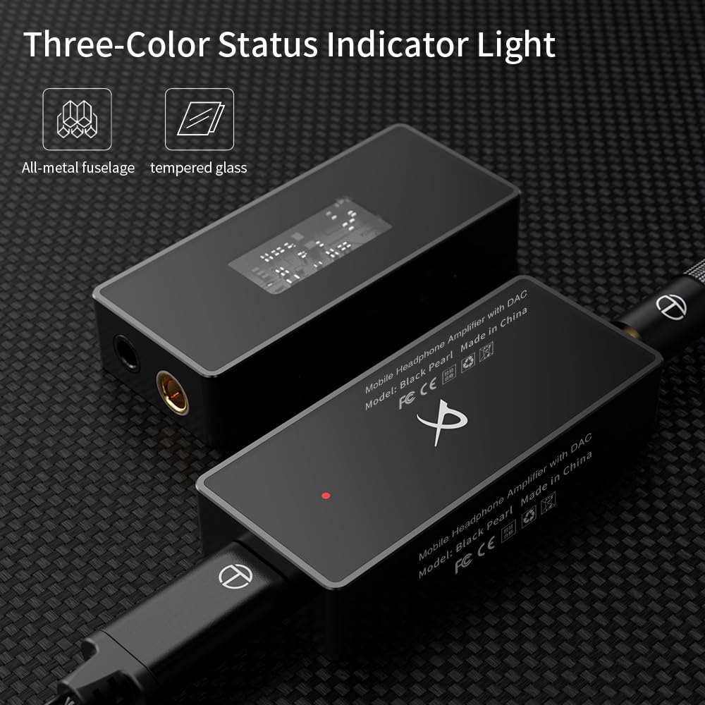 LEAUDIO Black Pearl connected to smartphone delivering high‑res audio