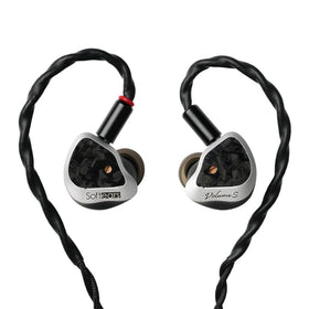 LEAUDIO Volume S faceplate with aluminum and forged carbon fiber for premium aesthetics.