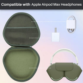 Lebakort AirPods Max case interior velvet lining protects headphones from scratches