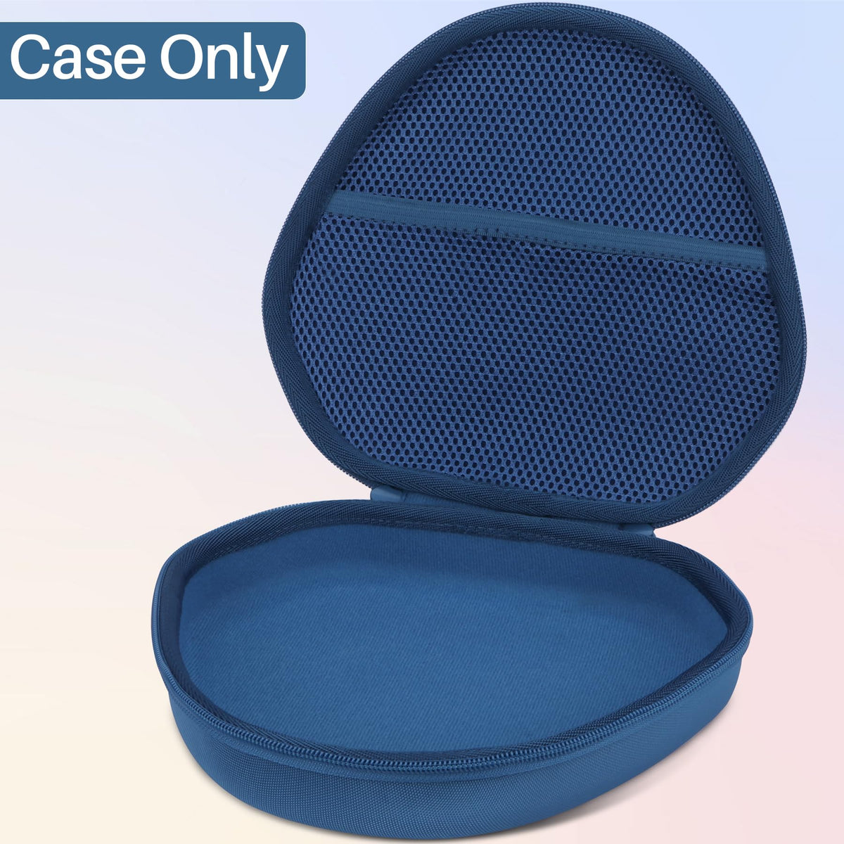 Lebakort AirPods Max case sturdy EVA Nylon exterior resists moisture and drops.