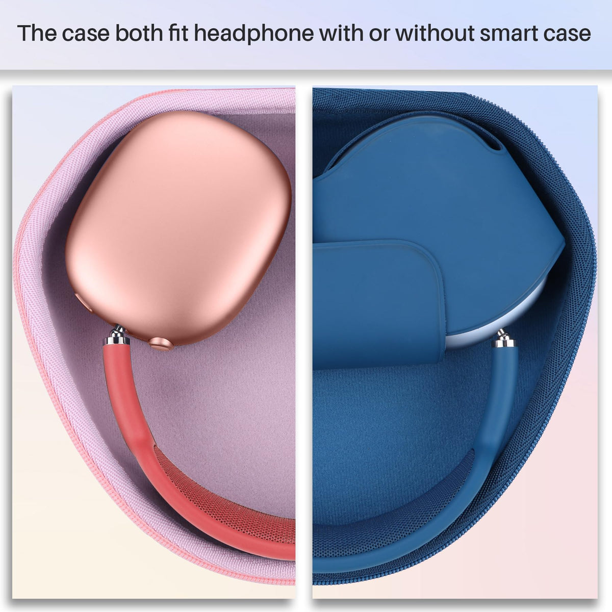 Lebakort AirPods Max case velvet interior cushions headphones and prevents scratches.