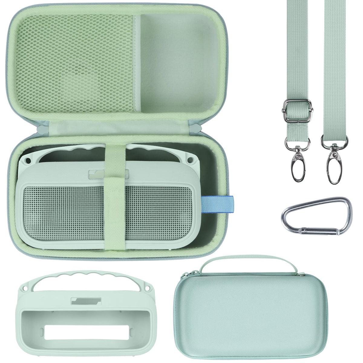 Lebakort Alpine Sage silicone cover for Bose SoundLink Flex 2nd Gen protects with flexible shock absorption