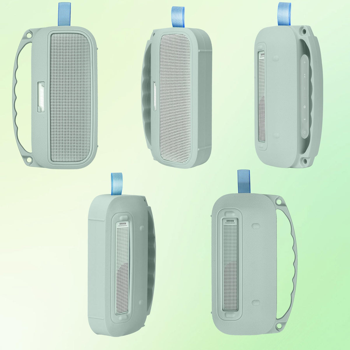Shoulder strap option with Lebakort Alpine Sage cover on Bose SoundLink Flex