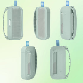 Shoulder strap option with Lebakort Alpine Sage cover on Bose SoundLink Flex