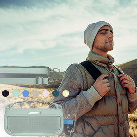 Travel-ready Lebakort Alpine Sage silicone cover for on-the-go listening