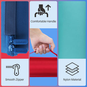 Lebakort blue case waterproof design protects against rain and splashes