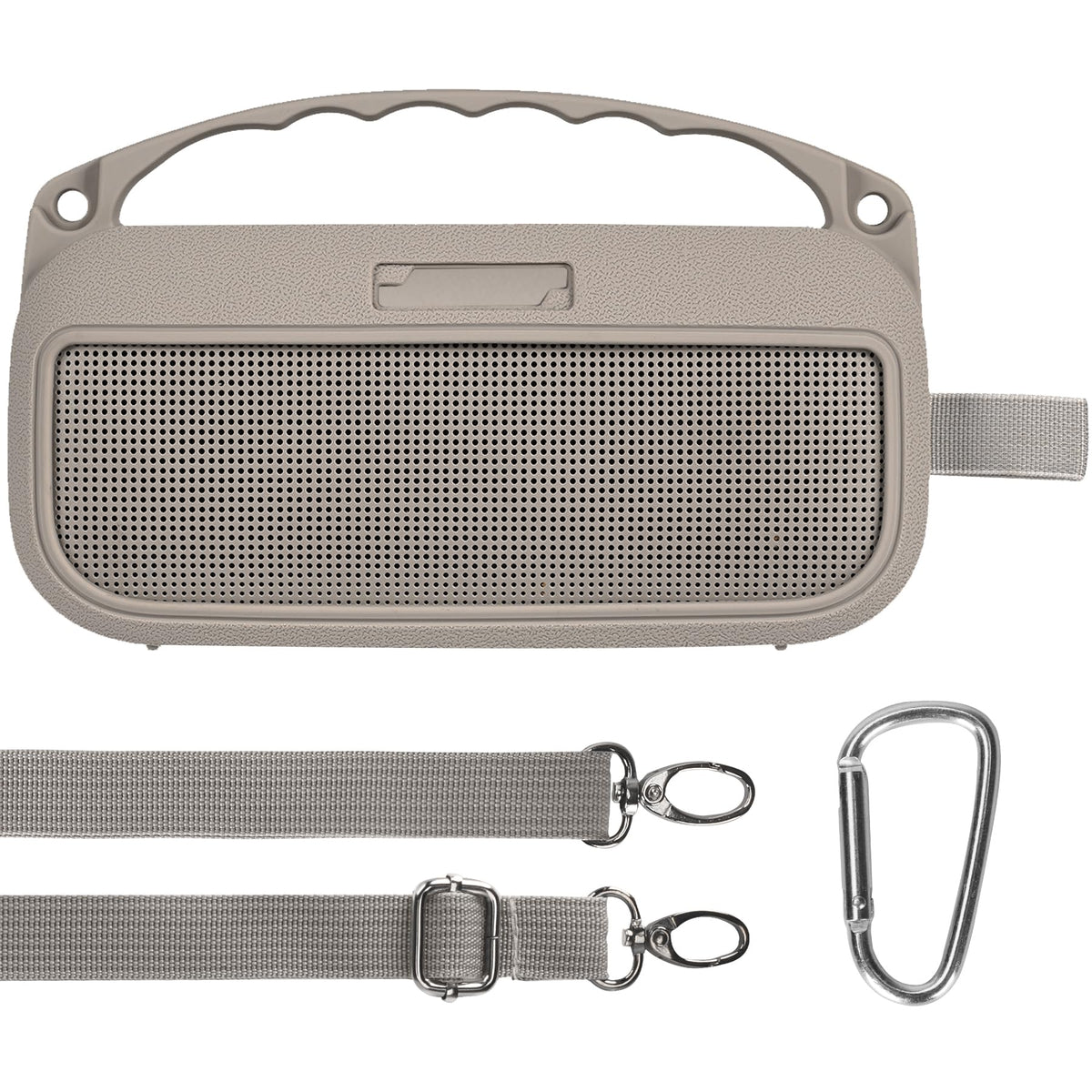 Lebakort silicone cover on Bose SoundLink Flex 2nd Gen sandstone protects against bumps