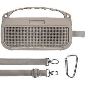 Lebakort silicone cover on Bose SoundLink Flex 2nd Gen sandstone protects against bumps