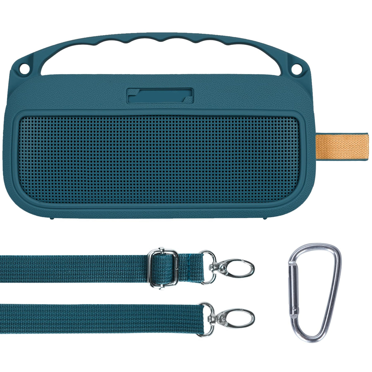Lebakort Twilight Blue cover on Bose SoundLink Flex 2nd Gen, protective silicone with soft grip.