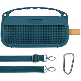 Lebakort Twilight Blue cover on Bose SoundLink Flex 2nd Gen, protective silicone with soft grip.