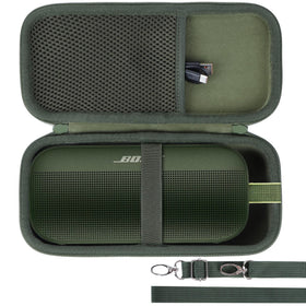 Lebakort Bose SoundLink Flex case exterior material protects against bumps during travel.