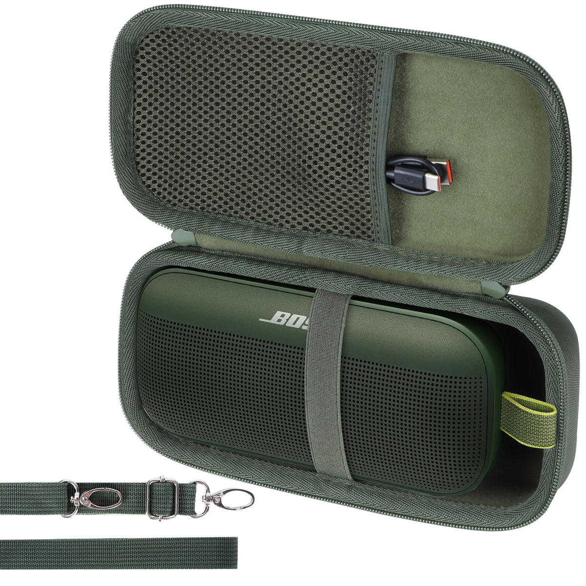 Lebakort Bose SoundLink Flex case nylon-eva blend provides sturdy, weather-resistant protection.