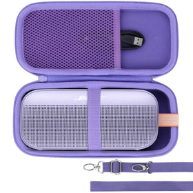 Lebakort case exterior shields Bose SoundLink Flex with sturdy EVA nylon build.