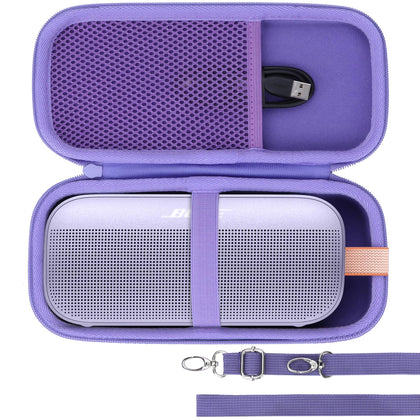 Lebakort case exterior shields Bose SoundLink Flex with sturdy EVA nylon build.