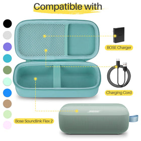 Lebakort mint green interior velvet lining cushions Bose SoundLink Flex.