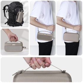 Lebakort carabiner clip and strap support hands‑free transport