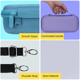 Lebakort case includes comfortable handle and straps for easy portability.