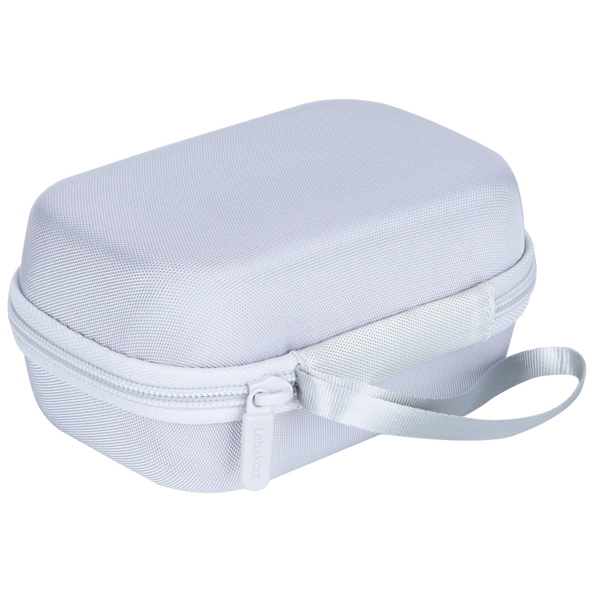 Lebakort clay white handle and zipper for easy carrying and quick access