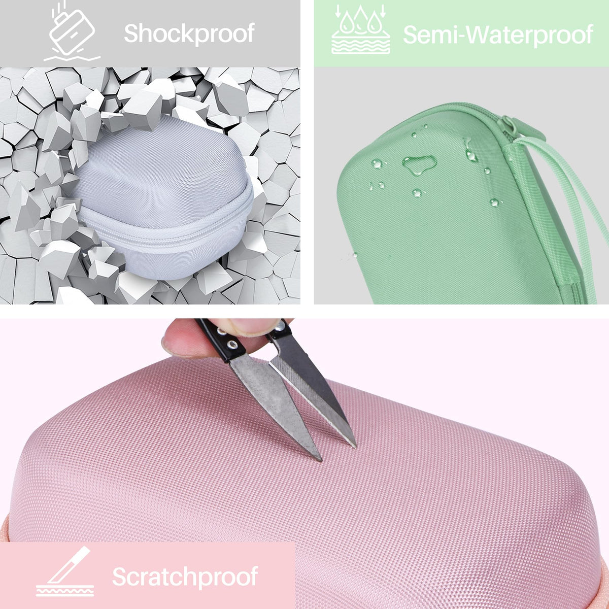 Lebakort clay white scale shot with Mini Link printer showing compact fit
