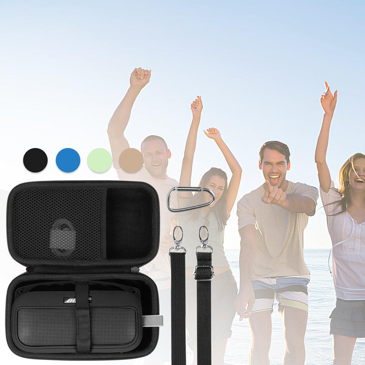 Lebakort color‑matched design enhances the Bose SoundLink Flex aesthetic