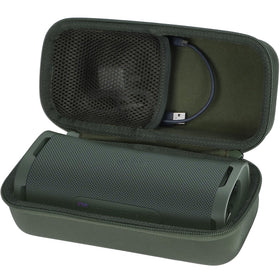 Forest gray Lebakort case showing sturdy EVA material and rugged protection