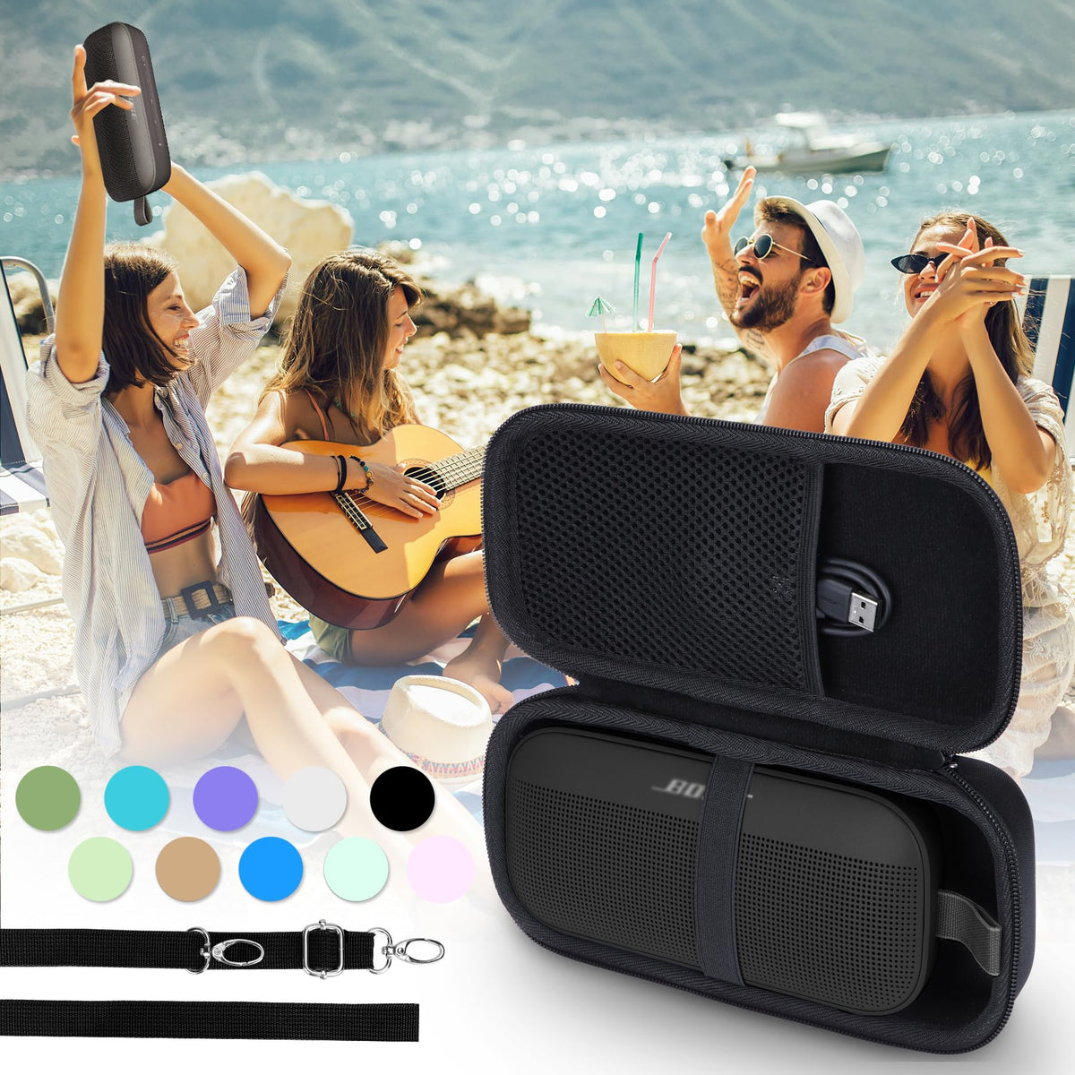 Lebakort hard case withstands bumps and moisture with EVA-nylon construction.