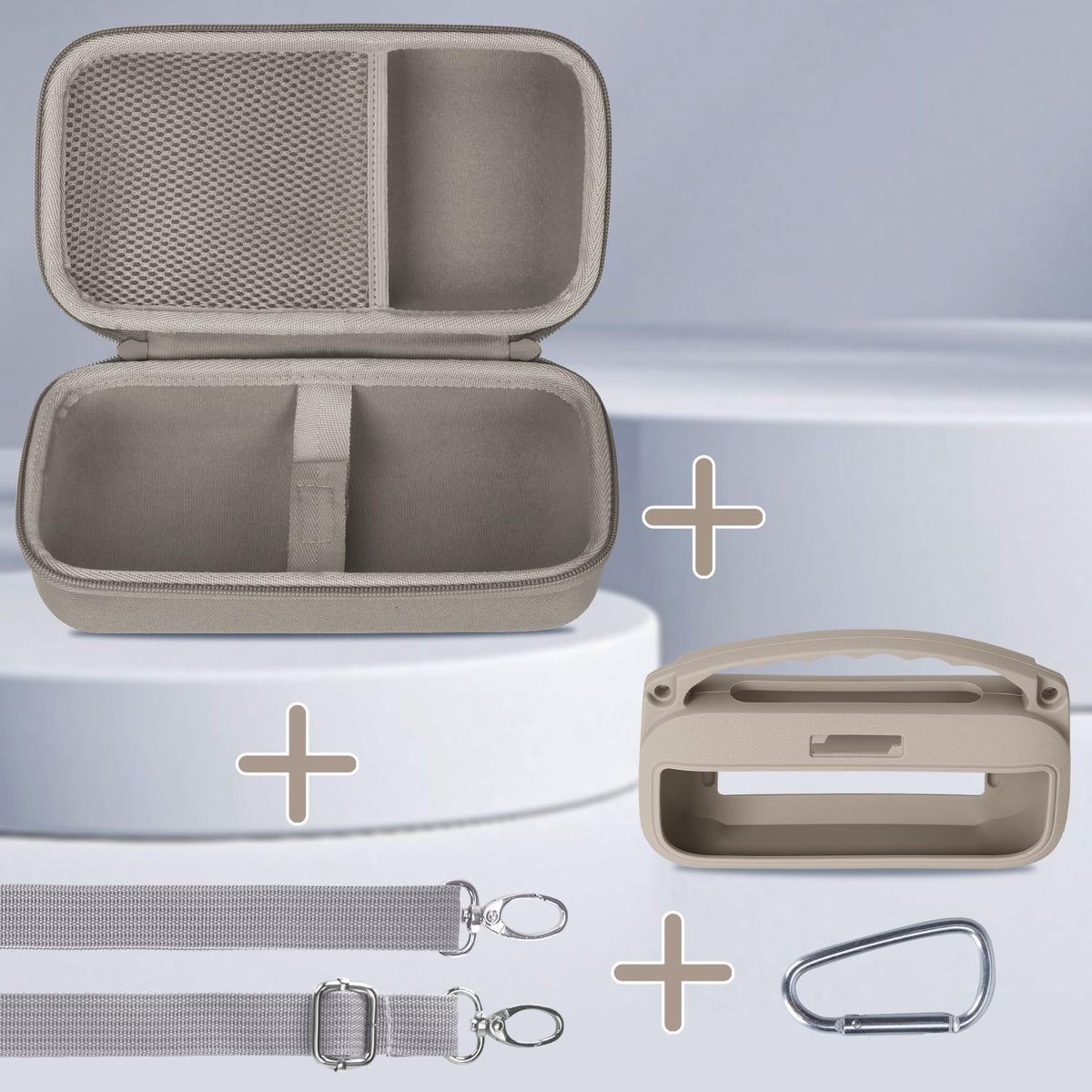 Lebakort hard case nylon EVA shields Bose SoundLink Flex from scrapes and moisture