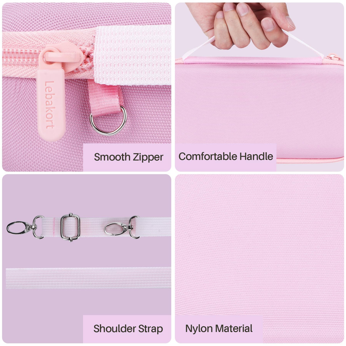 Rugged EVA and Nylon exterior provides water resistance against splashes
