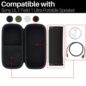 Lebakort hard case for Sony ULT Field 1 top view shows a slim, portable protection solution.