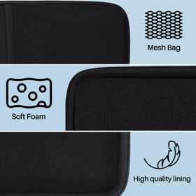 Lebakort soft anti-static lining close-up for scratch protection