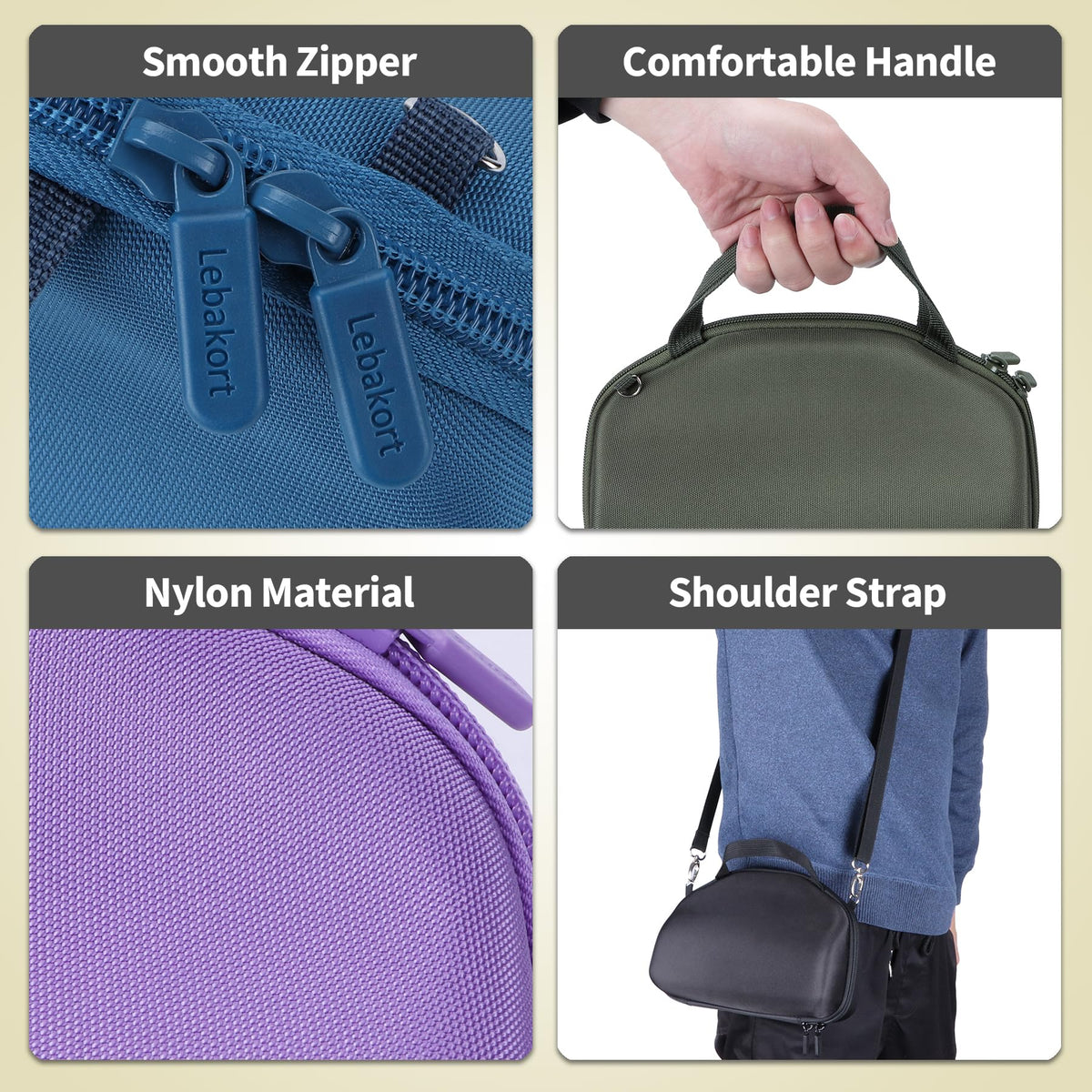 Lebakort Charge 6 case sturdy carry handle for easy grip