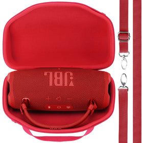 Lebakort JBL Charge 6 hard case red front view protects your speaker on the go