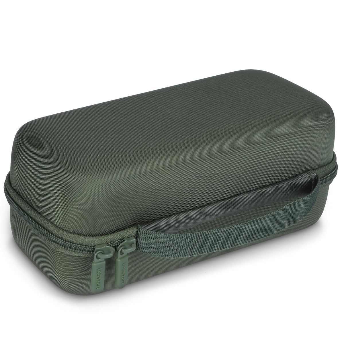 Mesh pocket inside Lebakort case stores cables and small accessories neatly
