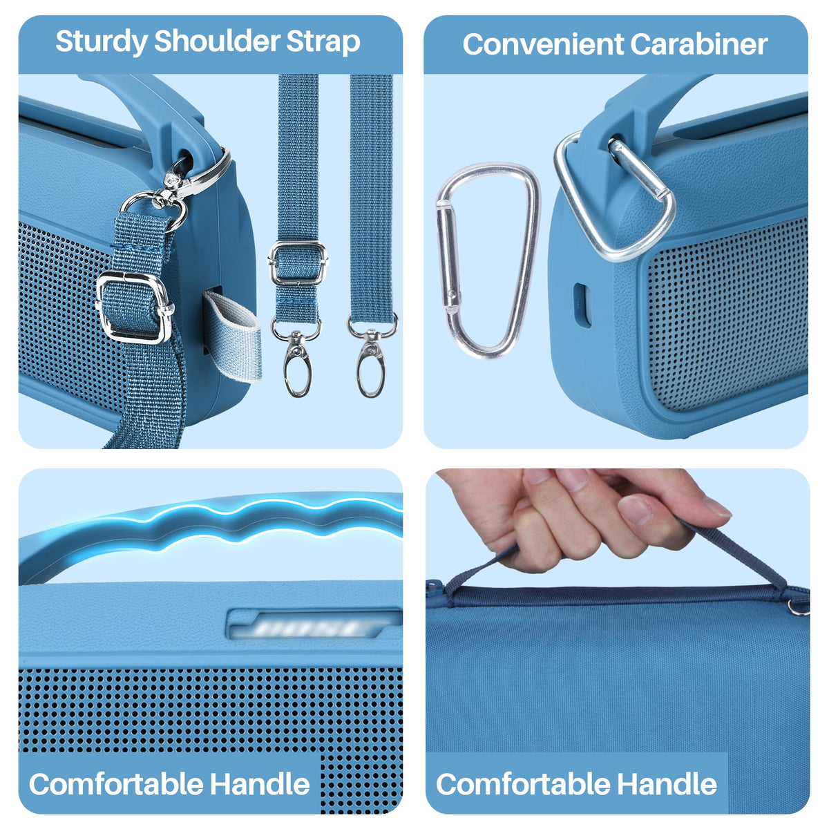 Lebakort mesh pocket stores accessories neatly inside the case