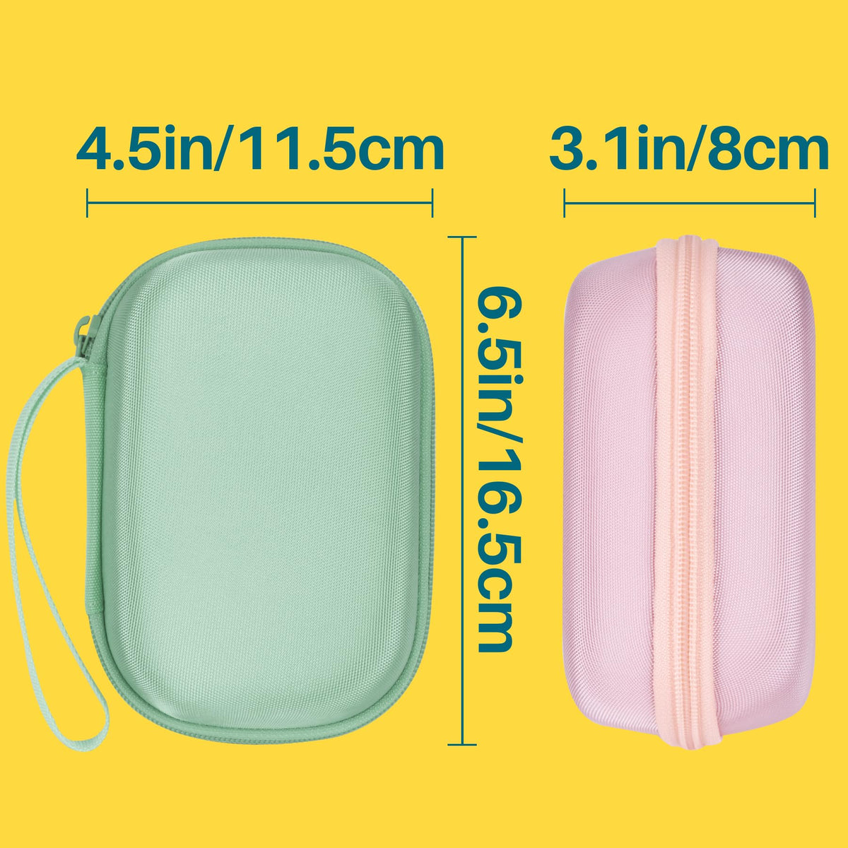 Lebakort Sage Green case anti-static soft lining interior.