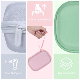 Lebakort Sage Green case carry handle for portable use.