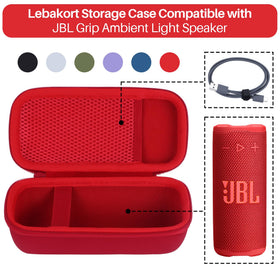 Lebakort storage case elastic strap securing the JBL Grip
