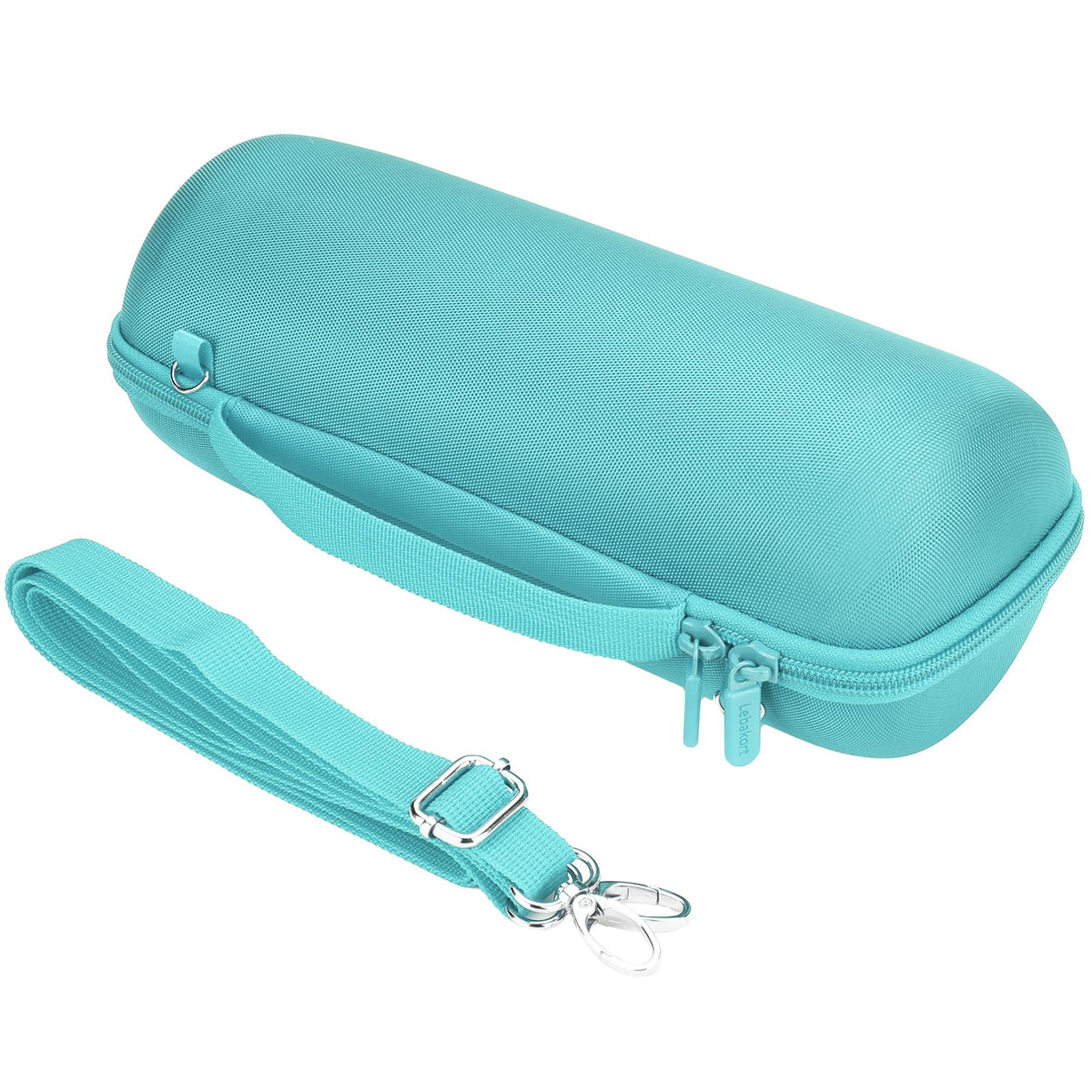 Lebakort teal case durable zipper for smooth opening and closing