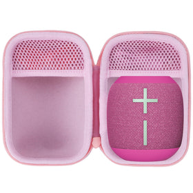 Lebakort Wonderboom4 pink case front view protects your speaker on the go