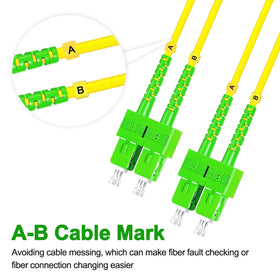Lebrudos OS2 9/125μm bend-insensitive fiber in patch cord