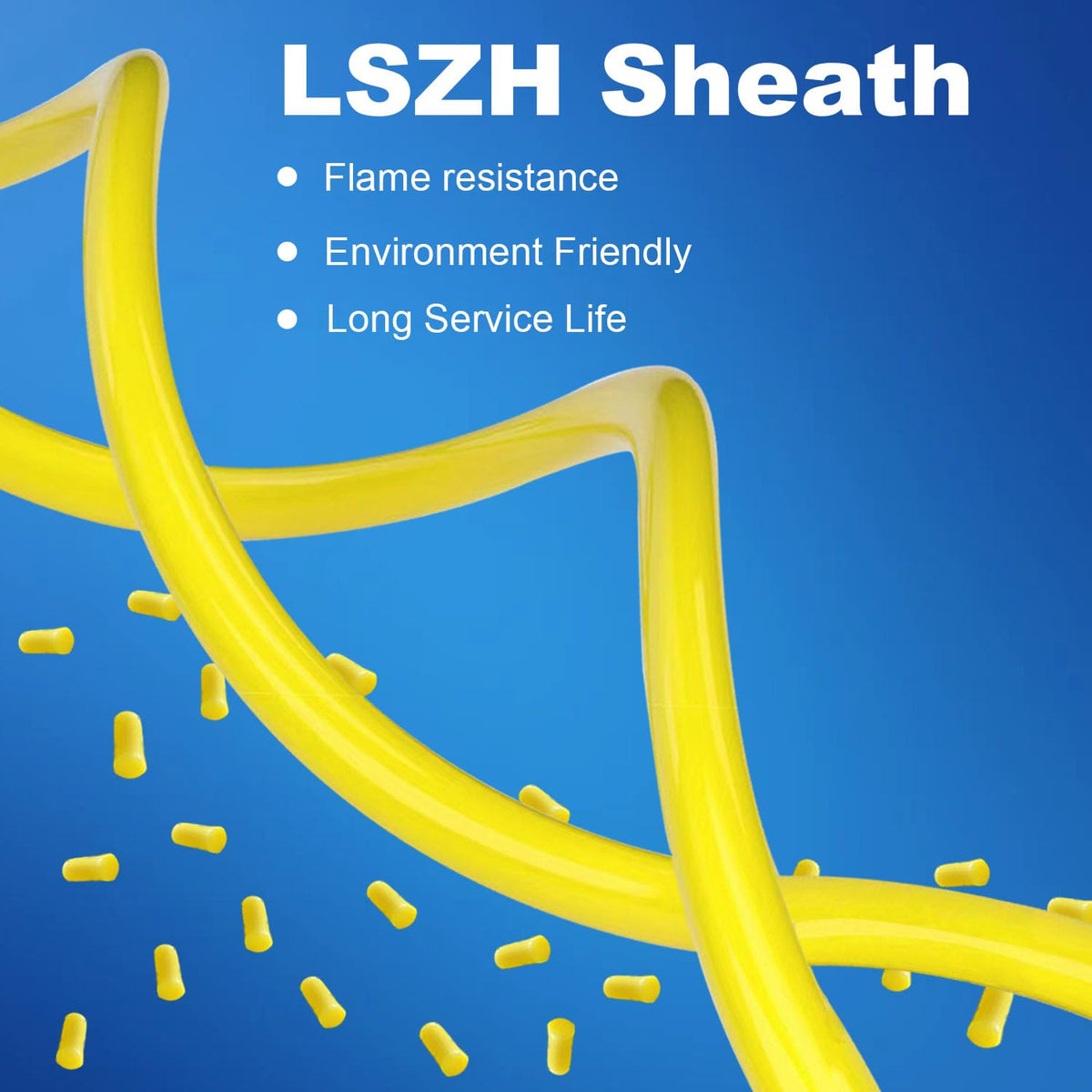 Lebrudos 3.0mm LSZH jacket protects the fiber in racks