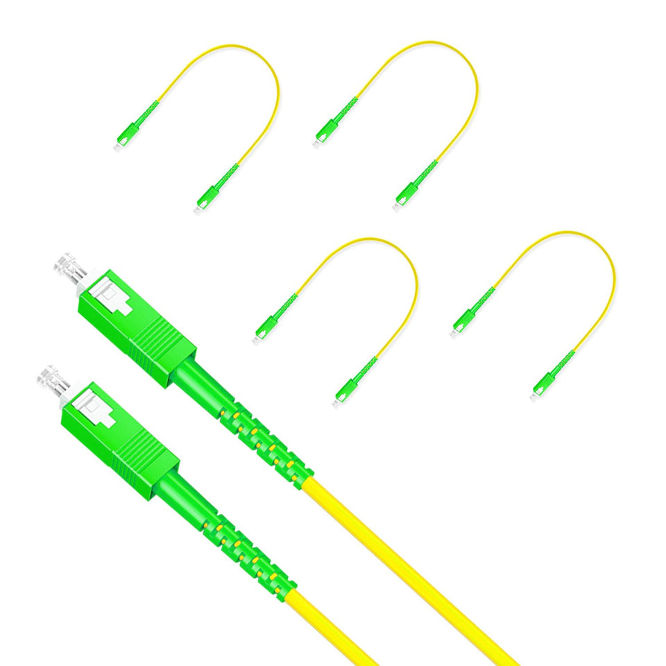 Lebrudos patch cord SC APC to SC APC 0.3m ready for quick, tidy installations.