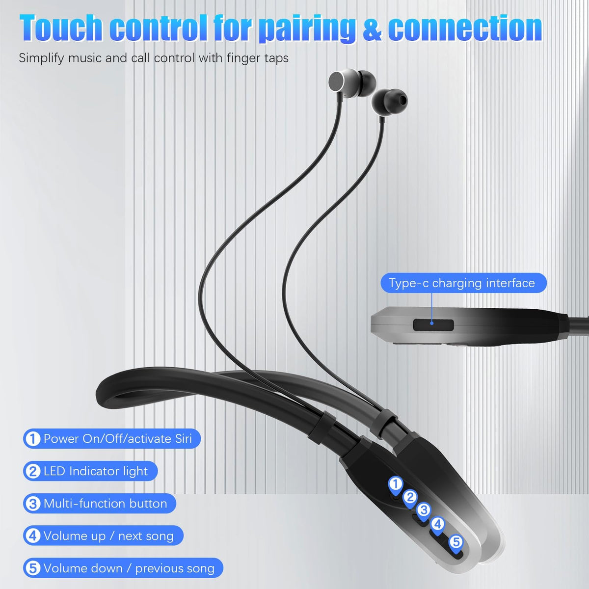 Lecefty earbuds seated in ear canal highlighting ergonomic angle and long-wear comfort