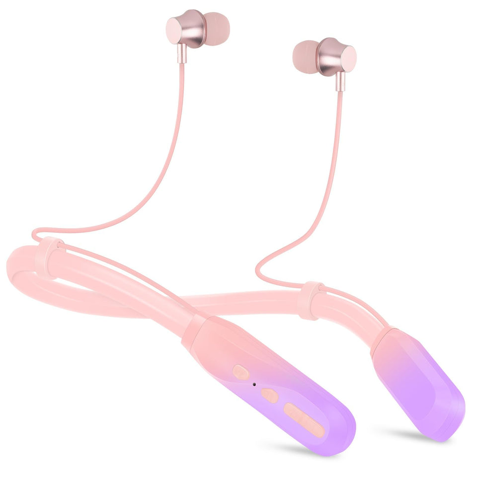 Lecefty front view of neckband packaging showing color and benefit of style